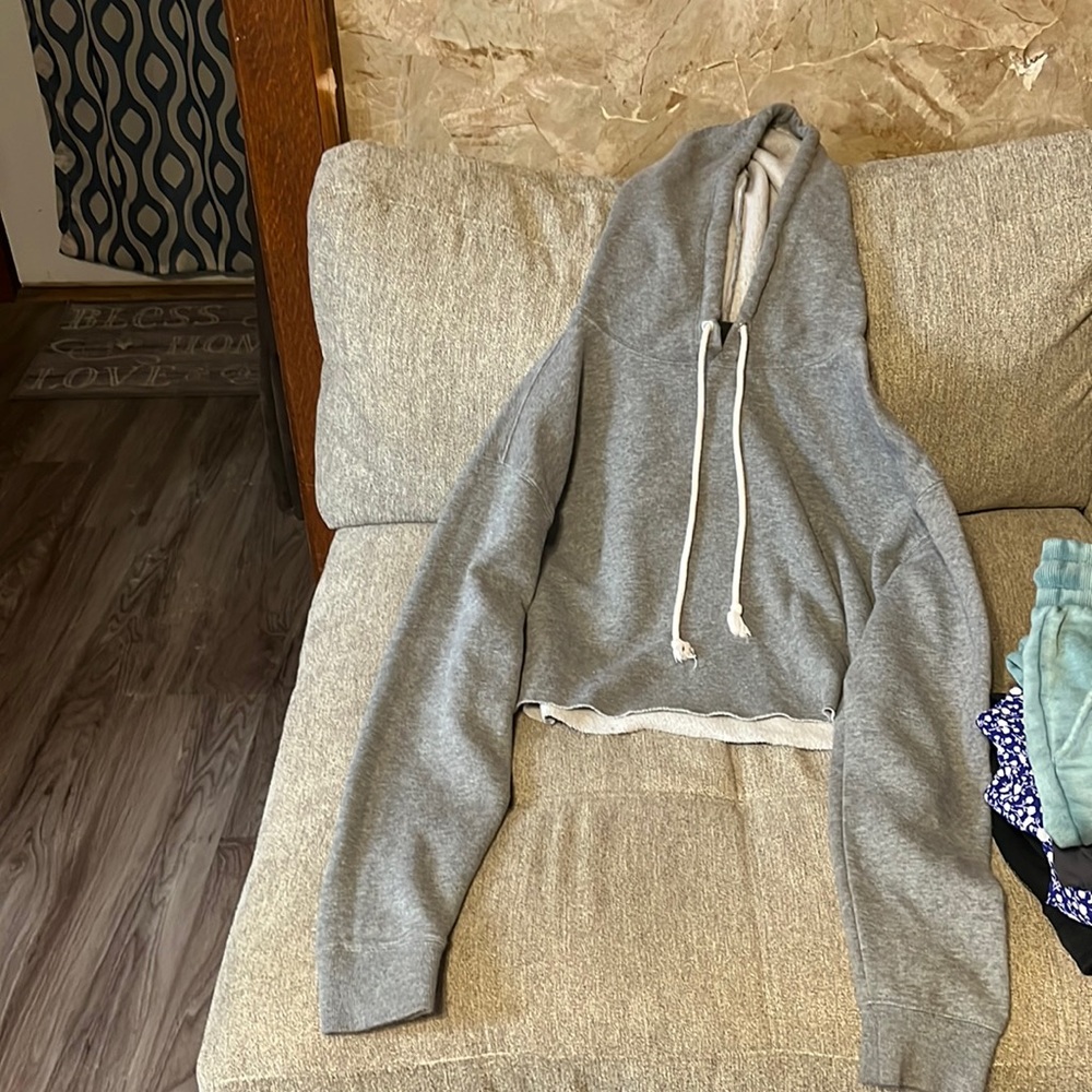 I am selling a gray crop top, medium, worn once, brand is wild fable